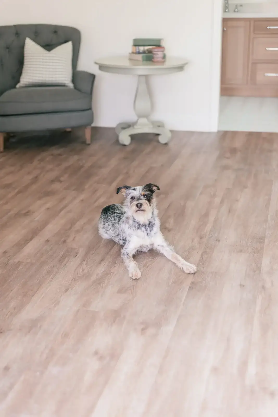 LVT flooring - demonstrating comfort